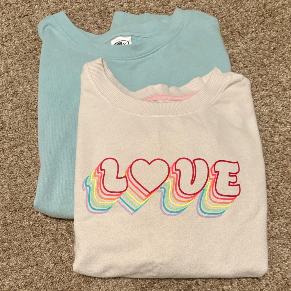 BUNDLE of 2 Girls Crewneck Sweatshirts